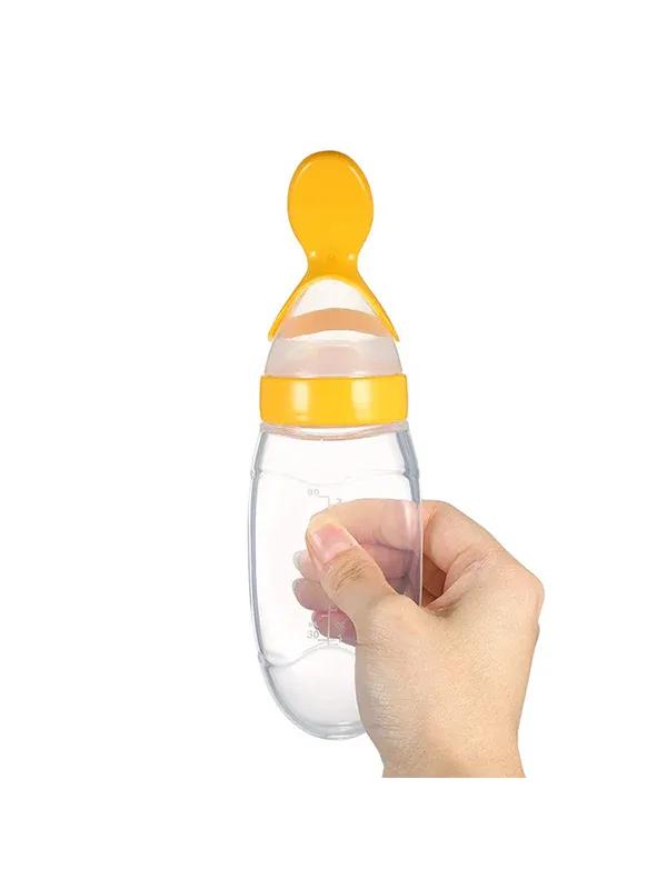 Baby Silicone Squeeze Spoon Feeder