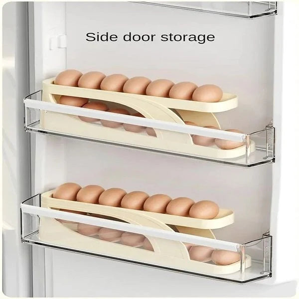Automatic Scrolling Egg Rack Holder Storage